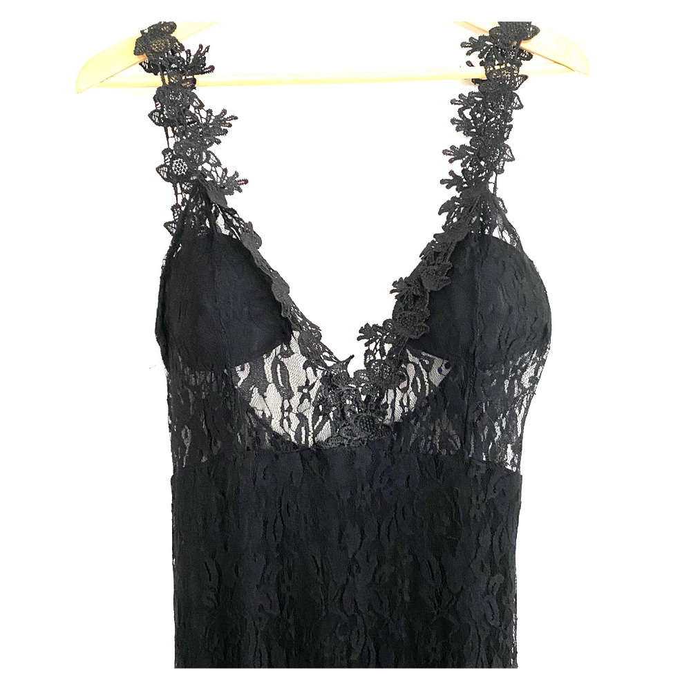 Black Lace Maxi Dress